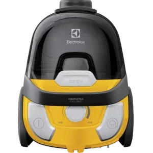 Electrolux CompactGo Cyclonic ECGC21-2Y, fara sac, 600W, 0.9L, Negru/Galben