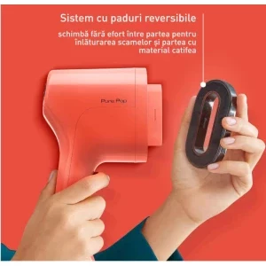 Tefal Aparat de calcat vertical cu abur Pure Pop DT2022E1, 1300W, 20g/min, Portocaliu