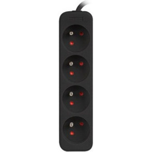 Lanberg PS0-04E-0100-IEC-BK 4x Type E, 1m, Black