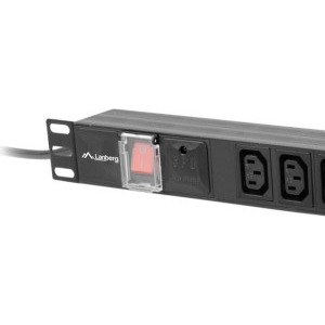 Lanberg PDU PDU-10I-0200-IEC-BK 10x IEC C13, 2m, Black-grey