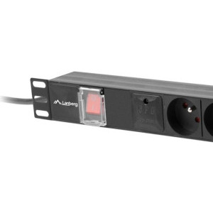 Lanberg PDU-06E-0200-BK, 6x Type E, 2m, Black