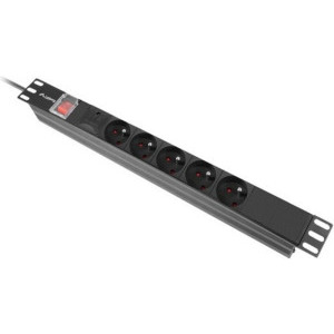 Accesoriu UPS Lanberg PDU-05E-0200-BK, 5x Type E, 2m, Black