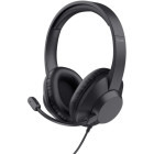 Casti Trust On-Ear, Ayda Max USB Black