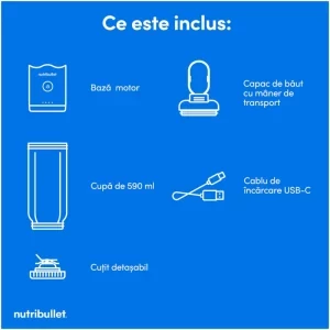 NutriBullet Blender Flex portabil NBP013VT