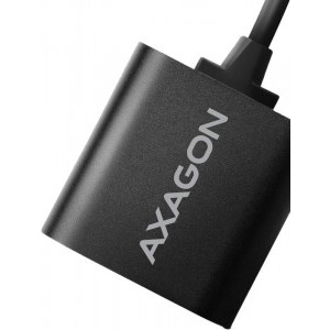 AXAGON ADA-12, 1x USB Male - 2x Jack 3.5 mm Female, negru