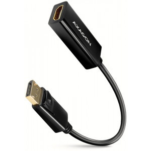 Adaptor AXAGON 1x DisplayPort v1.2 Male - 1x HDMI v1.4b Female, 15cm, negru