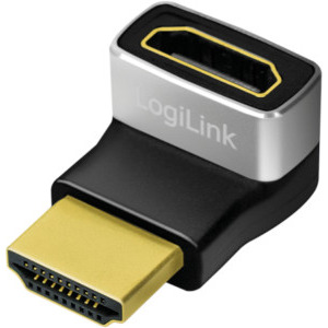 Logilink 1x HDMI Male - 1x HDMI Female, Conector 90 grade, Negru