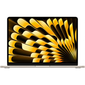 Laptop Apple 13.6 MacBook Air 13 with Liquid Retina, Apple M4 chip (10-core CPU), 16GB, 512GB SSD, Apple M4 10-core GPU, macOS, Starlight, INT keyboard, 2025