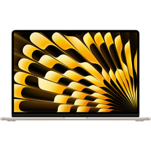 Laptop Apple 15.3 MacBook Air 15 with Liquid Retina, Apple M4 chip (10-core CPU), 16GB, 256GB SSD, Apple M4 10-core GPU, macOS, Starlight, INT keyboard, 2025