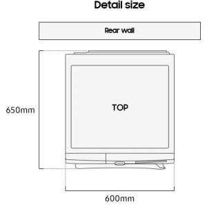 Samsung DV90DG52A0ABLE, Pompa de caldura 9 kg, Clasa C, Digital Inverter, Hygiene Care, OptimalDry, SmartThings, Iluminare interioara, Negru