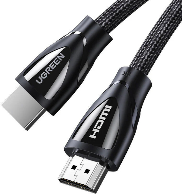 Cablu video Ugreen HD140 HDMI Male - HDMI Male, v2.1, Braided, 3 m, Negru