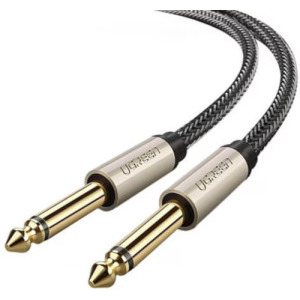 Cablu audio Ugreen AV128, 1x Jack 6.5 mm Male - Jack 6.5 mm Male, 1 m, Gri
