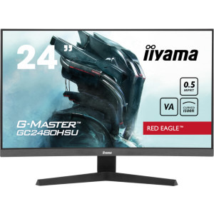 Monitor LED IIyama Gaming Red Eagle G-MASTER GC2480HSU-B1 Curbat 23.6 inch FHD VA 0.5 ms 180 Hz HDR FreeSync
