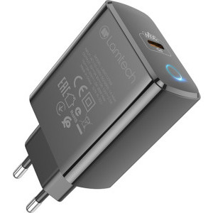 Lamtech LAM112730, 1x USB-C, Power Delivery 30W, Black