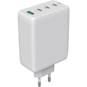 Canyon OnCharge 100ACC, GaN, 3x USB-C, 1x USB, Quick Charge 100W, White