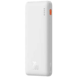 Baseus Airpow, 10000 mAh, 1x USB, 1x USB-C, 20 W, White
