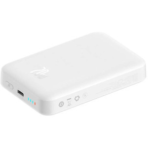 Baseus Magnetic Mini Wireless, 10000 mAh, 1x USB-C, 20 W, MagSafe, White