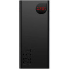 Baterie externa Baseus Adaman Metal, 20000 mAh, 2x USB, 1x USB-C, 22.5 W, Display, Black