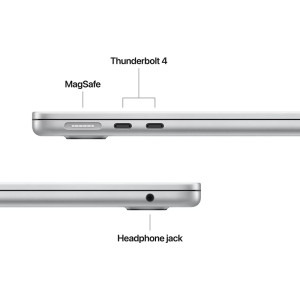 Apple 13.6'' MacBook Air 13 with Liquid Retina, Apple M4 chip (10-core CPU), 24GB, 1TB SSD, Apple M4 10-core GPU, macOS, Silver, INT keyboard, 2025