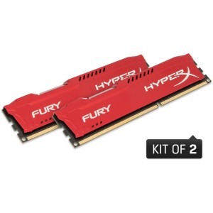 HyperX Fury Red 16GB DDR3 1866 MHz CL10 Dual Channel Kit