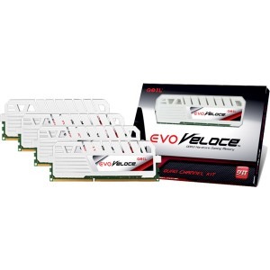 Geil Evo Veloce Frost White 32GB DDR3 2400MHz CL11 Quad Channel Kit