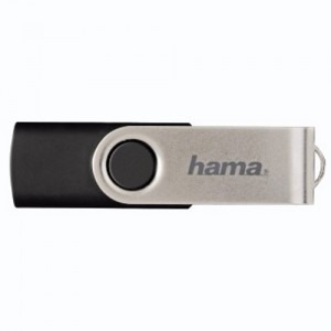 Hama Rotate 8GB USB 2.0 Black-Silver