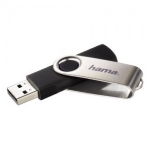 Hama Rotate 8GB USB 2.0 Black-Silver
