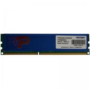 Patriot Signature Line Heatspreader 4GB DDR3 1333MHz CL9 Dual Rank 1.5v