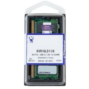 Kingston 8GB, DDR3, 1600MHz, CL11, 1.35v
