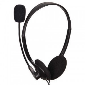 Casti Gembird Office/Call Center, Over-Head MHS-123 Black