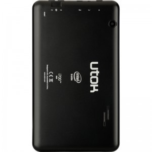 UTOK i700, 7 inch MultiTouch, Intel Atom Z2520 1.2Ghz Dual Core, 1GB RAM, 8GB flash, Wi-Fi, Bluetooth, Android 4.4, negru