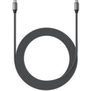 Satechi USB 2.0 Tip C Male - USB 2.0 Tip C Male, 2m, gri-negru