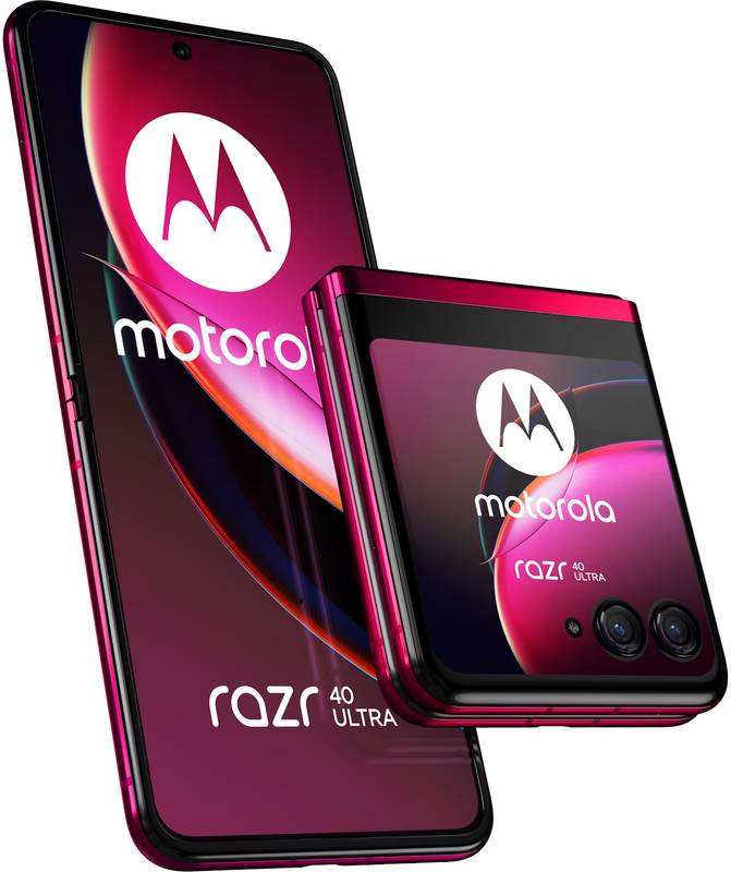 Smartphone Motorola Razr 40 Ultra, 256GB, 8GB RAM, Dual SIM, 5G, Tri-Camera, Viva Magenta