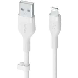 Belkin BoostCharge Flex, USB Male la Lightning Male, MFi, 3 m, White