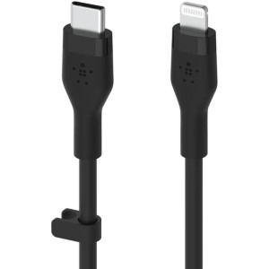 Belkin BoostCharge Flex, USB-C Male la Lightning Male, MFi, 1 m, Black