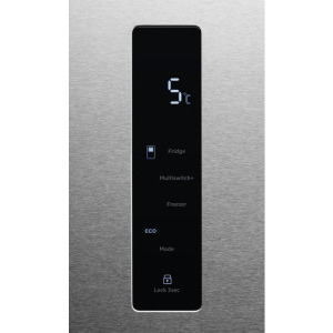 AEG RMB952E6VU, 522 L, Frost Free, Casa E, Display, Touch control, Iluminare LED, 190 cm, Inox