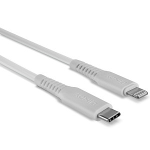LINDY USB-C Male la Lightning Male, 2 m, White