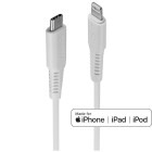 Cablu de date / adaptor LINDY USB-C Male la Lightning Male, 1 m, White