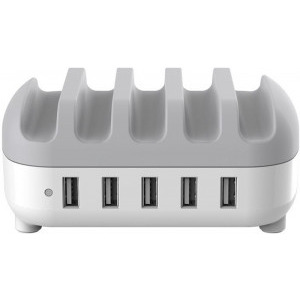Orico DUK-5P, 5x USB, 40W, Intelligent Identification IC, White