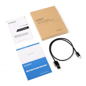 Orico USB Male la microUSB Male, 1 m, Black
