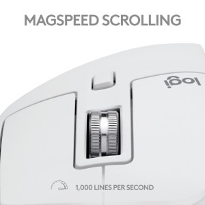 Logitech MX Master 3S for Mac, Bluetooth, Pale Grey