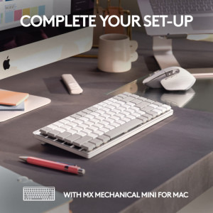 Logitech MX Master 3S for Mac, Bluetooth, Pale Grey