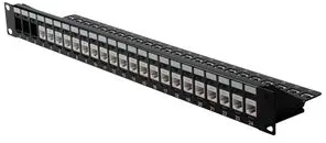 Accesoriu cabinet Xcab Patch panel 1U 24 porturi RJ45 CAT6a 10G Ethernet