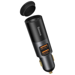 Baseus CCBT-D0G, 2x USB, 1x bricheta auto, 120W, Black