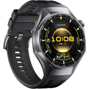 Huawei Watch GT 6 Pro, 46mm, Black Titanium Alloy, curea Black Fluoroelastomer