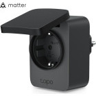 TP-LINK Priza Smart WiFi de exterior Tapo P410M, Matter, IP54, Monitorizare energie, 3680W, 16A