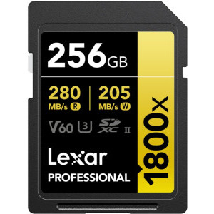 Lexar SDXC Pro Gold 1800x UHS-II 256GB