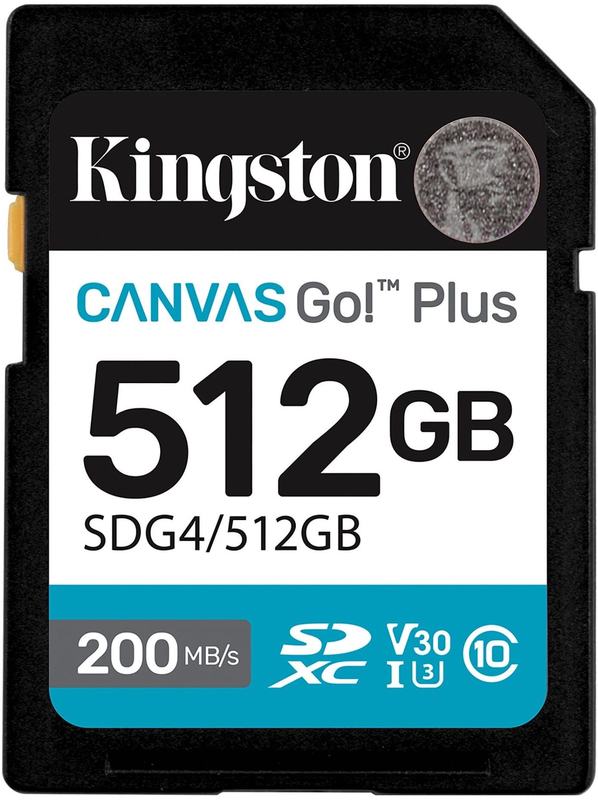 Card memorie Kingston SDXC Canvas Go Plus Gen4 Class 10 UHS-I U3 512GB