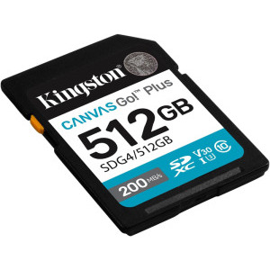 Kingston SDXC Canvas Go Plus Gen4 Class 10 UHS-I U3 512GB