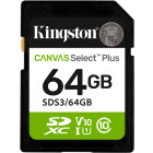 Card memorie Kingston SDXC Canvas Select Plus Gen3 Class 10 UHS-I 64GB